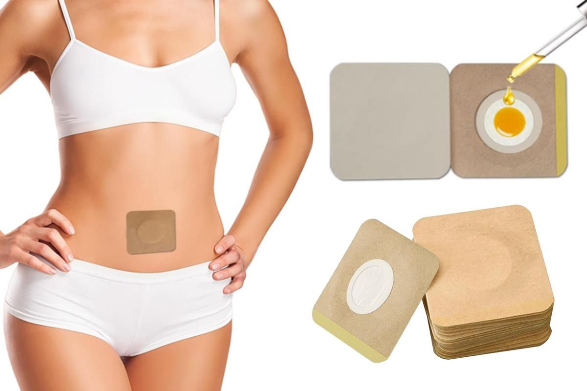 100PCS Disposable Self-Adhesive Castor Oil Patches - Waist Back & Neck Wrap