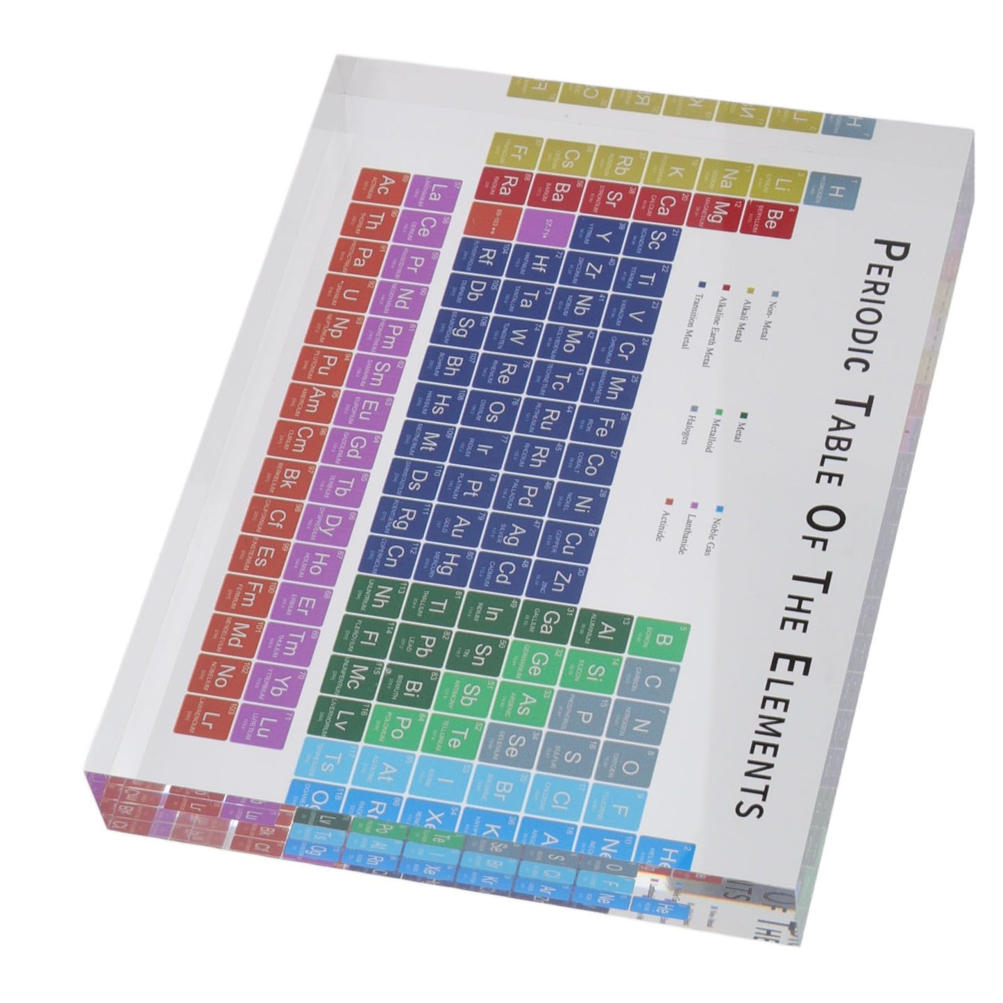 Educational Acrylic Periodic Table Decoration - Small Size Safe Odorless for Home