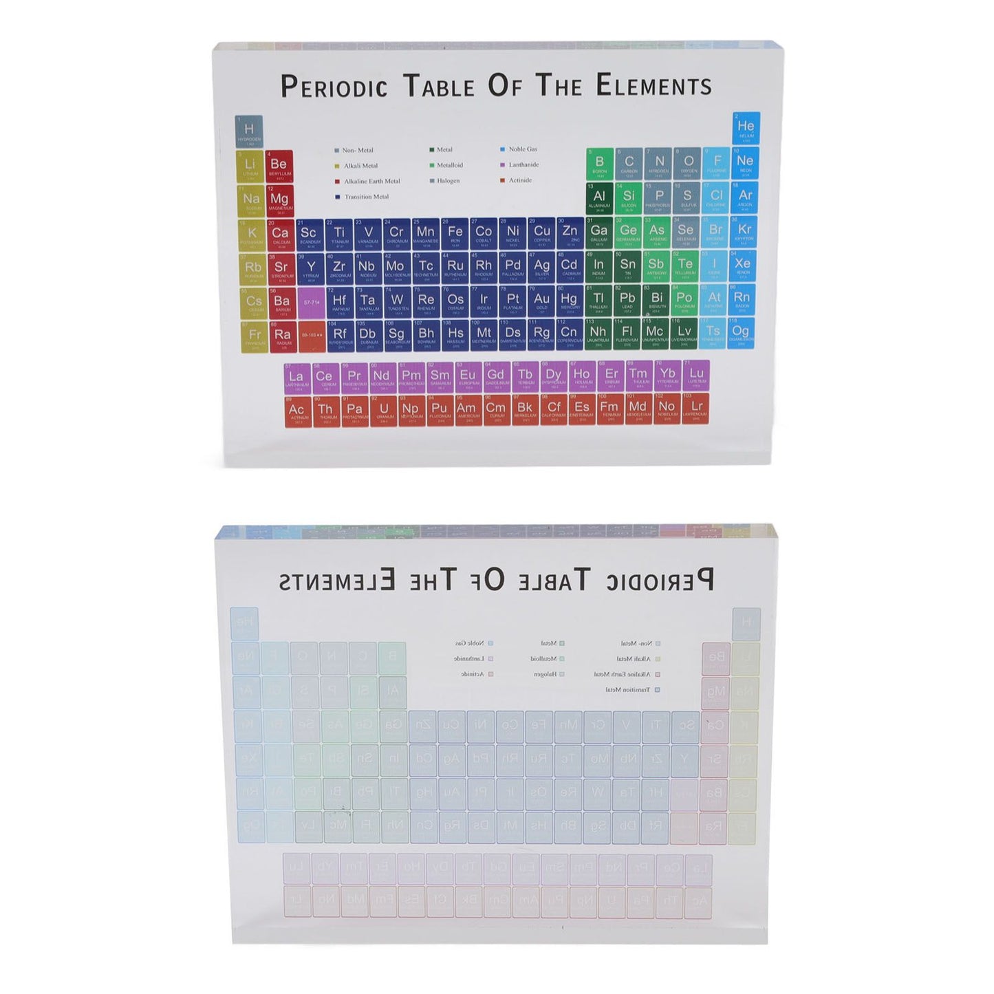 Educational Acrylic Periodic Table Decoration - Small Size Safe Odorless for Home