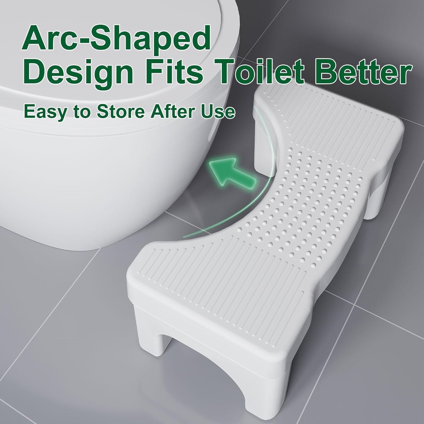 Toilet Poop Stool Squat Adult for Easy Pooping for Bathroom Adults and Kids