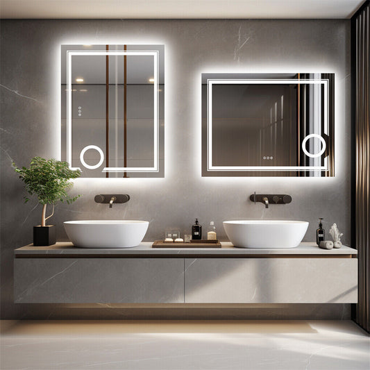 700x900mm LED Bathroom Mirror Anti-fog Magnifying
