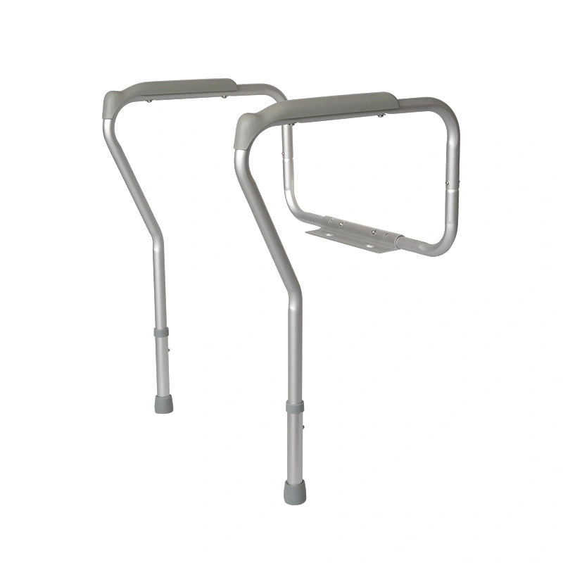 Adjustable Toilet Safety Rails - Height & Width Adjustable Bathroom Support Frame