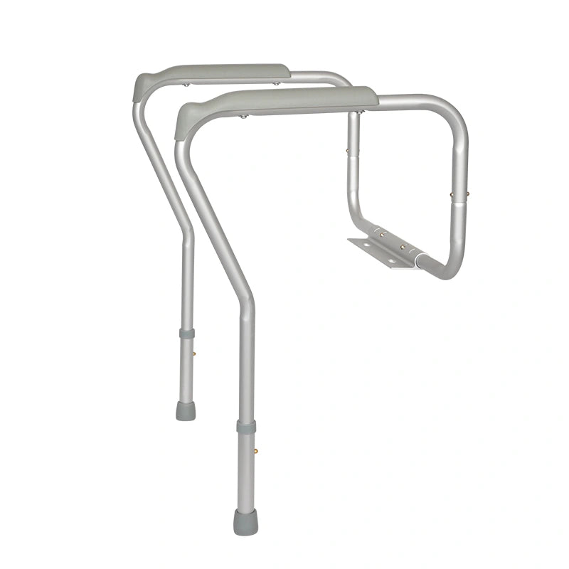 Adjustable Toilet Safety Rails - Height & Width Adjustable Bathroom Support Frame