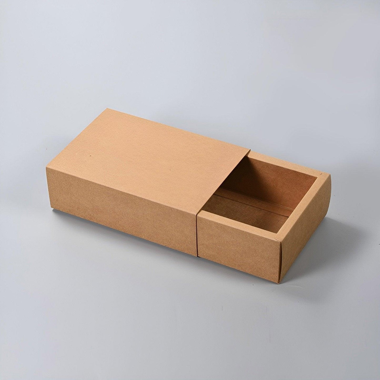 Kraft Paper Drawer Box Packaging Gift Storage Organiser Small Kraft Boxes - 10x5x3.5cm