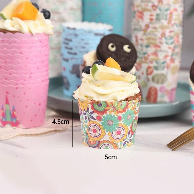 500pcs Colorful Cupcake Muffin Baking Cups Greaseproof Nonstick Paper Liners - Cupcake-500pcs-FTBD
