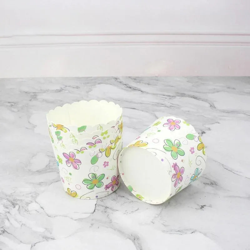 500pcs Colorful Cupcake Muffin Baking Cups Greaseproof Nonstick Paper Liners - Cupcake-500pcs-FTBD
