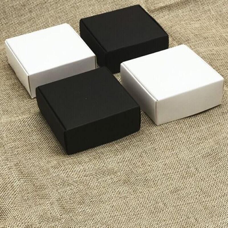 40x Paper Wedding Favour Boxes Party Favour Cookie Candy Soap Bomboniere boxes - White