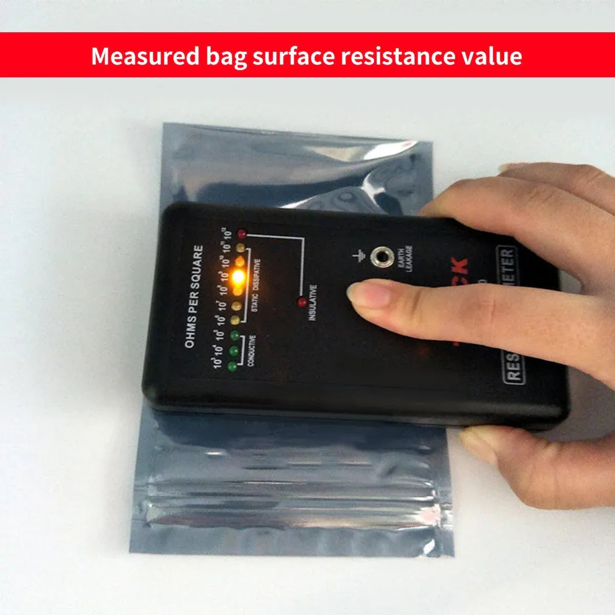 Plastic Self Sealing Bags 100PCS 5Sizes Anti Static Semi Transparent Resealable - 15x20cm