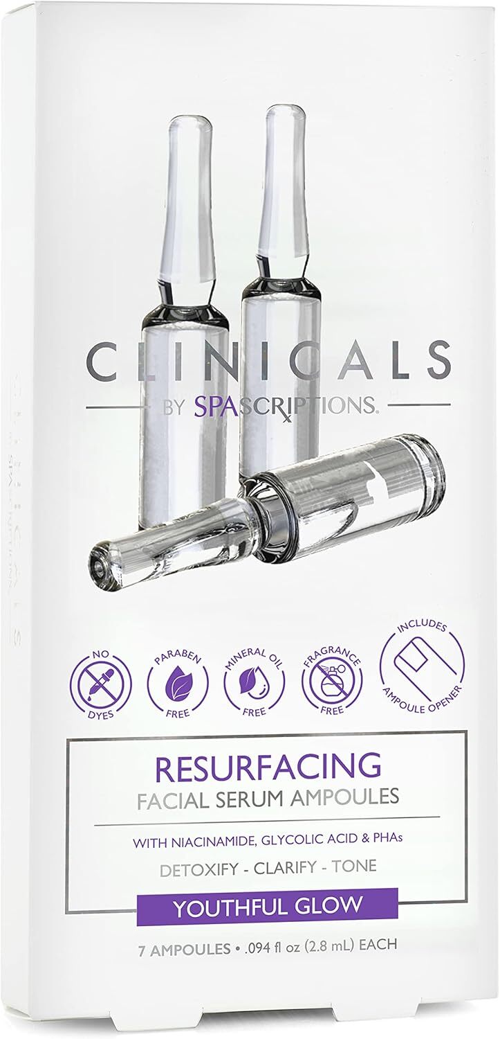 Spascriptions Clinicals Resurfacing Serum Ampoules 7-Pack - Niacinamide & Glycolic Acid