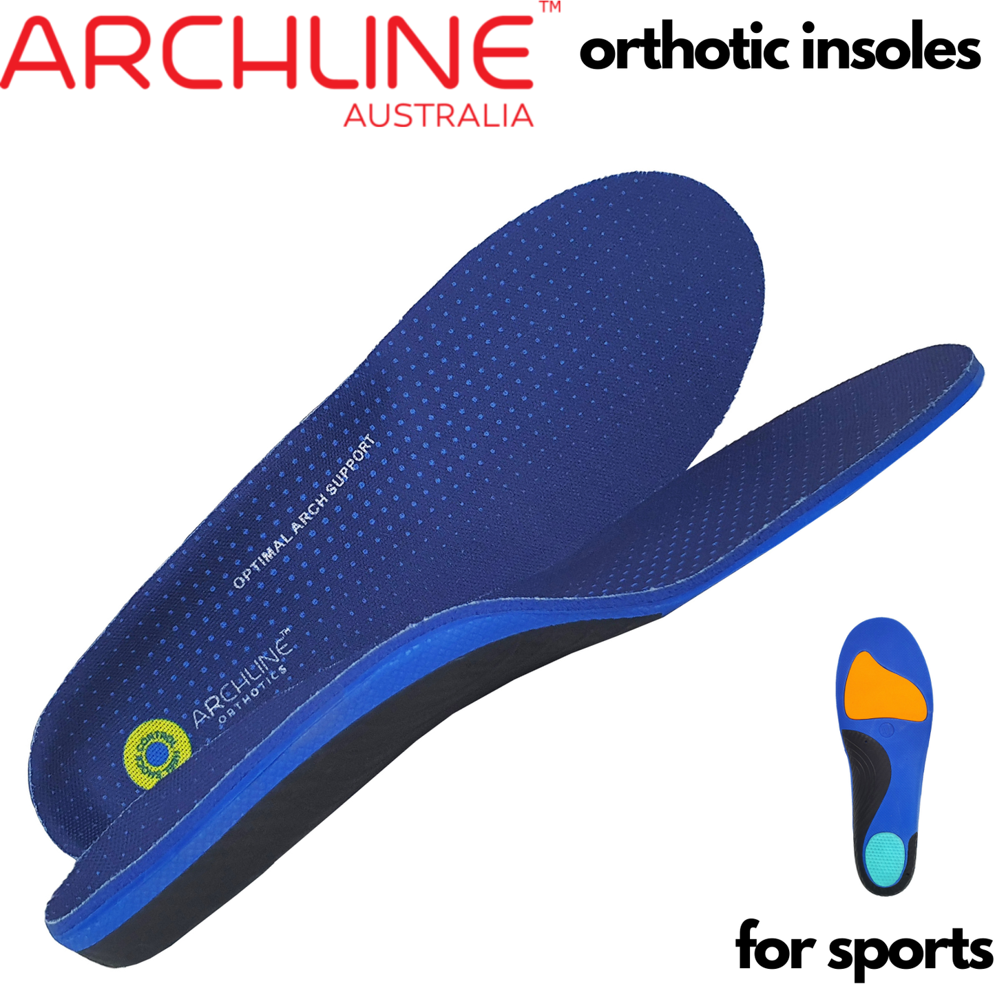 Archline Active Orthotics Full Length Arch Support - Sports & Exercise M (EU 40-42)