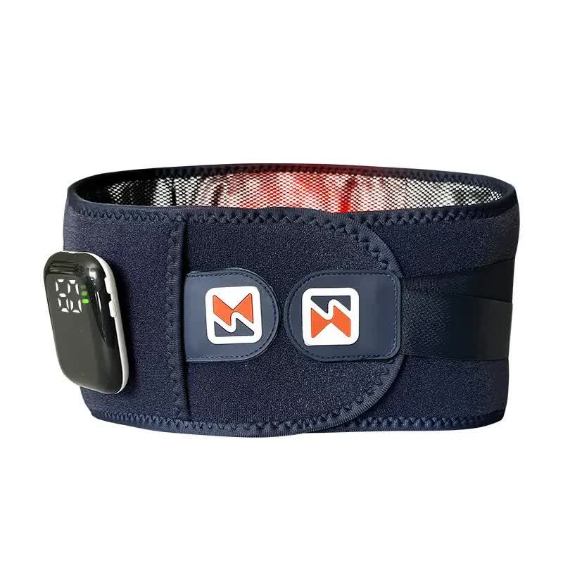 Wireless Heated Waist Massager with Lumbar Support - Smart Back Pain Relief Device