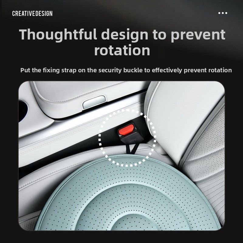 Coffee 360 Degree Rotating Car Seat Cushion - 53cm Nano Tech Swivel Mobility Aid - Easy Vehicle Entry and Exit for Seniors, Breathable Non Slip Ergonomic Support for Home Office and Travel