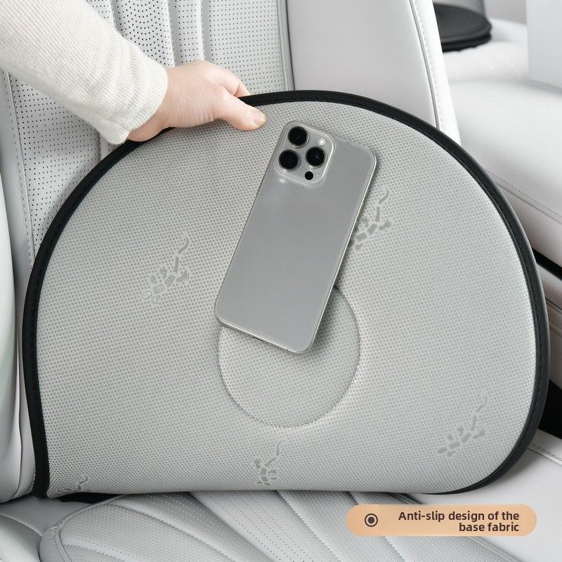 Gray 360 Degree Rotating Car Seat Cushion - 53cm Nano Tech Swivel Mobility Aid - Easy Vehicle Entry and Exit for Seniors, Breathable Non Slip Ergonomic Support for Home Office and Travel