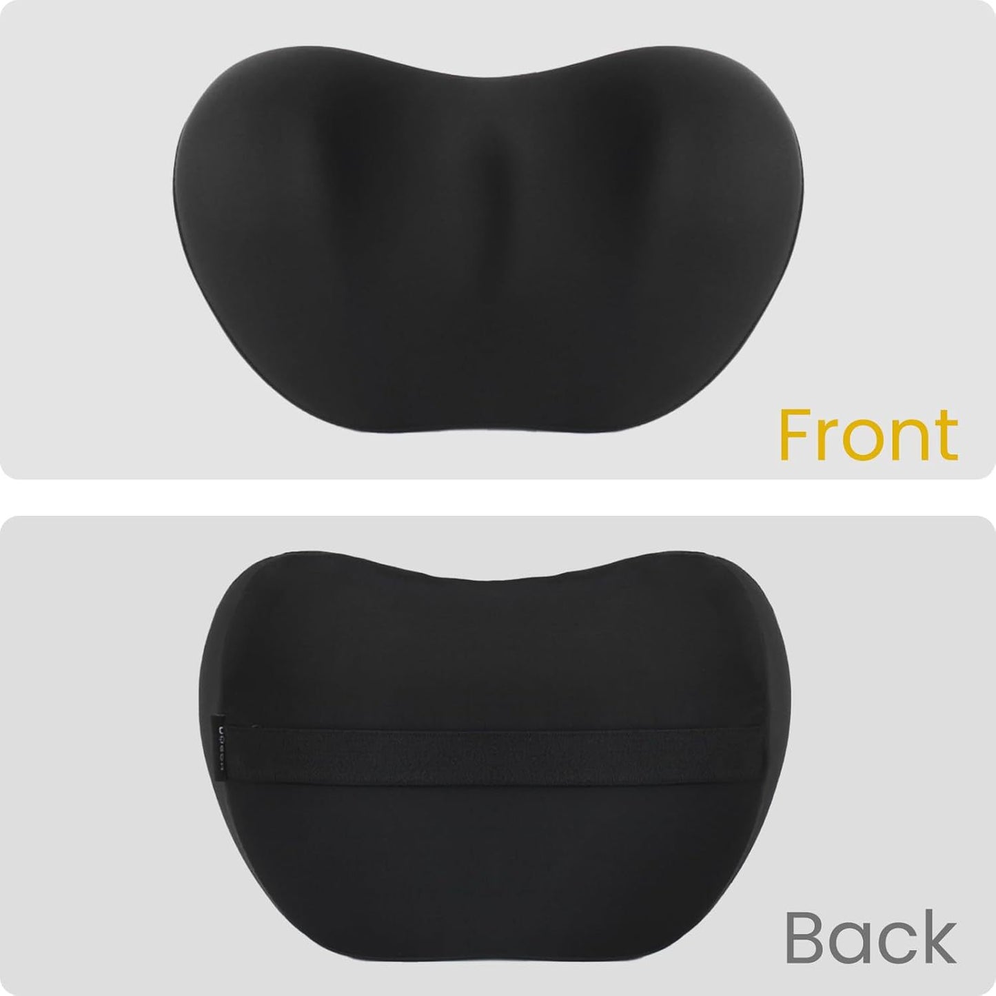 Pink Memory Foam Car Headrest & Lumbar Support Cushion Set
