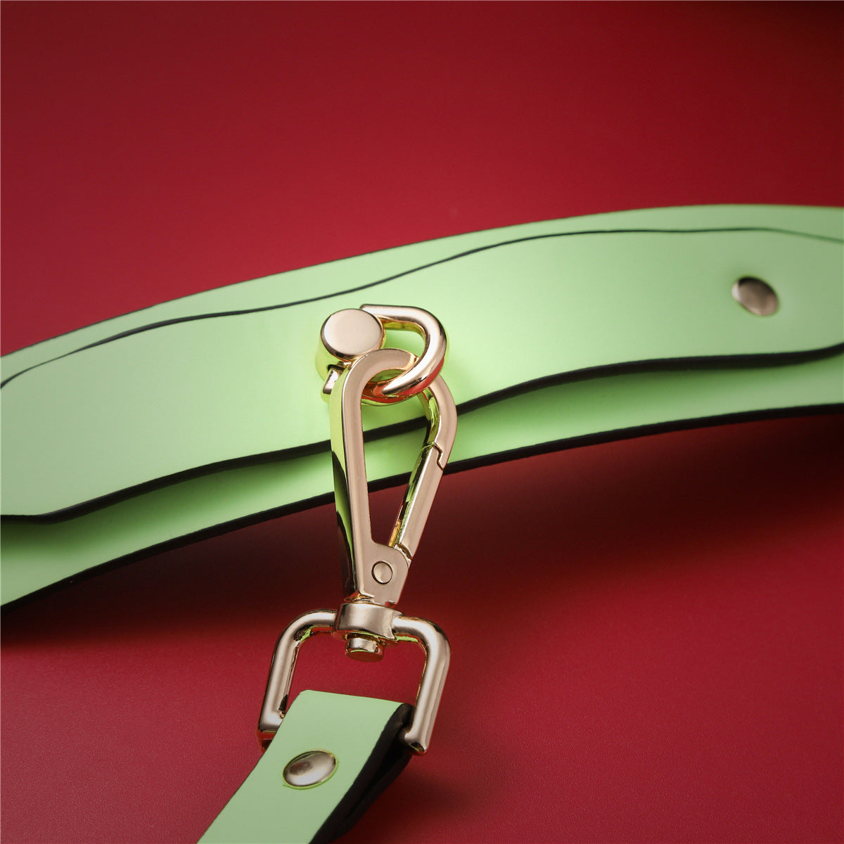 PU Leather Bondage Cuff - Wrist/Ankle Restraint Luminous Pink Handcuffs