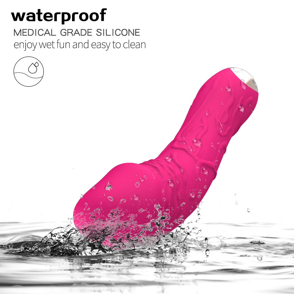 Dark Green G-Spot Vibrator - 20 Speed Rechargeable Silicone Wand