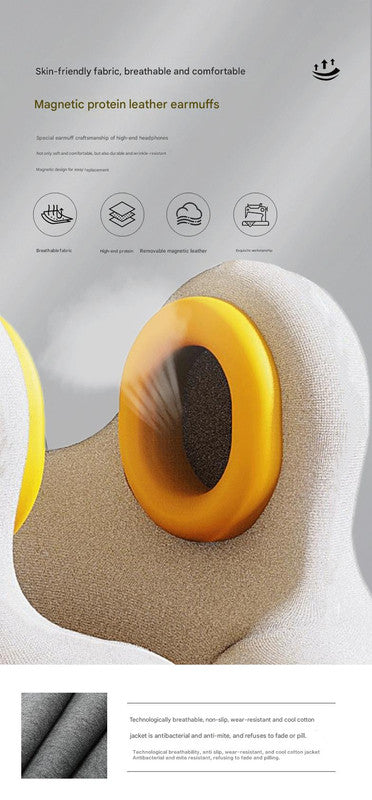 Smart Neck Pillow - Bluetooth Noise Reduction & Graphene Heating (Lake Blue)
