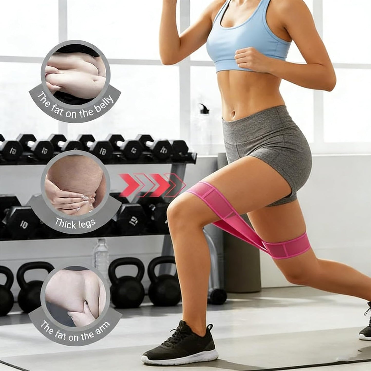 Blue 12-Loop Yoga Stretch Strap 2-Pack 4x138cm - Resistance Band for Pilates