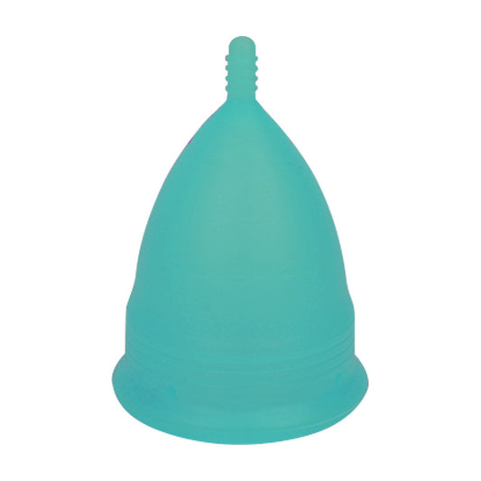 2PCS Reusable Medical Grade Silicone Menstrual Cup(XS Size) & 2PCS Matching Sterilizer Box - Microwave Safe Disinfector Case, Heat Resistant 130°C (Blue Set)