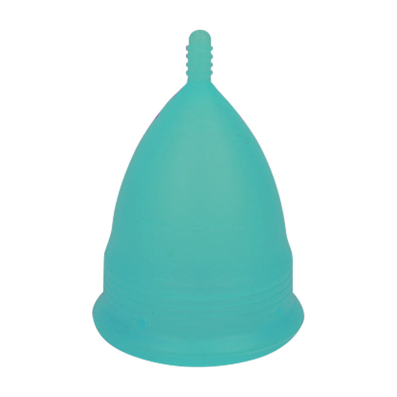 2PCS Medical Silicone Menstrual Cup L + Sterilizer Box - Microwave Safe (Blue)