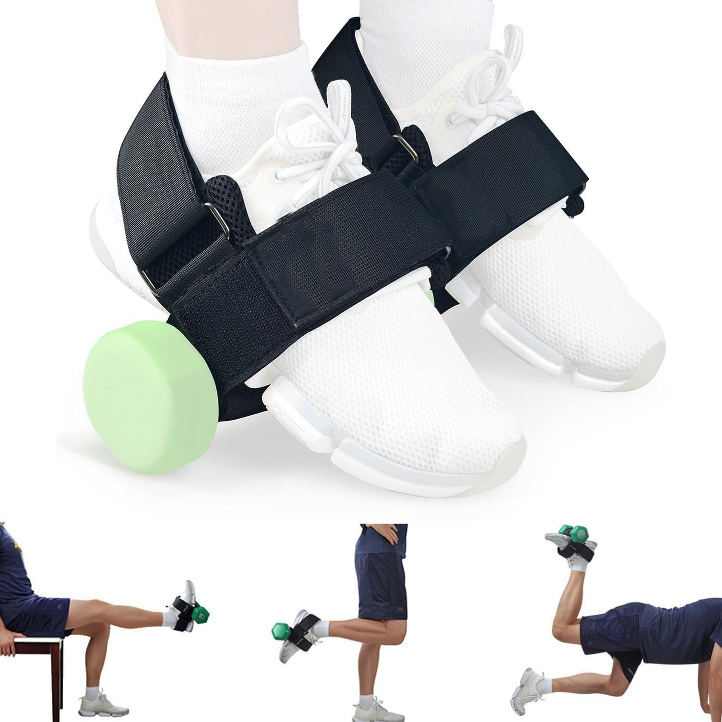 Pair Heavy Duty Ankle Straps for Weightlifting - Leg Curls Extensions & Abductors