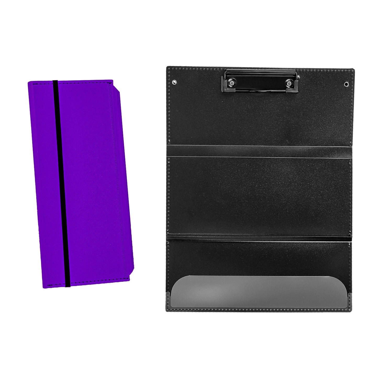 Purple Trifold Nursing Clipboard - Foldable A4 Medical Folder for Clinicals