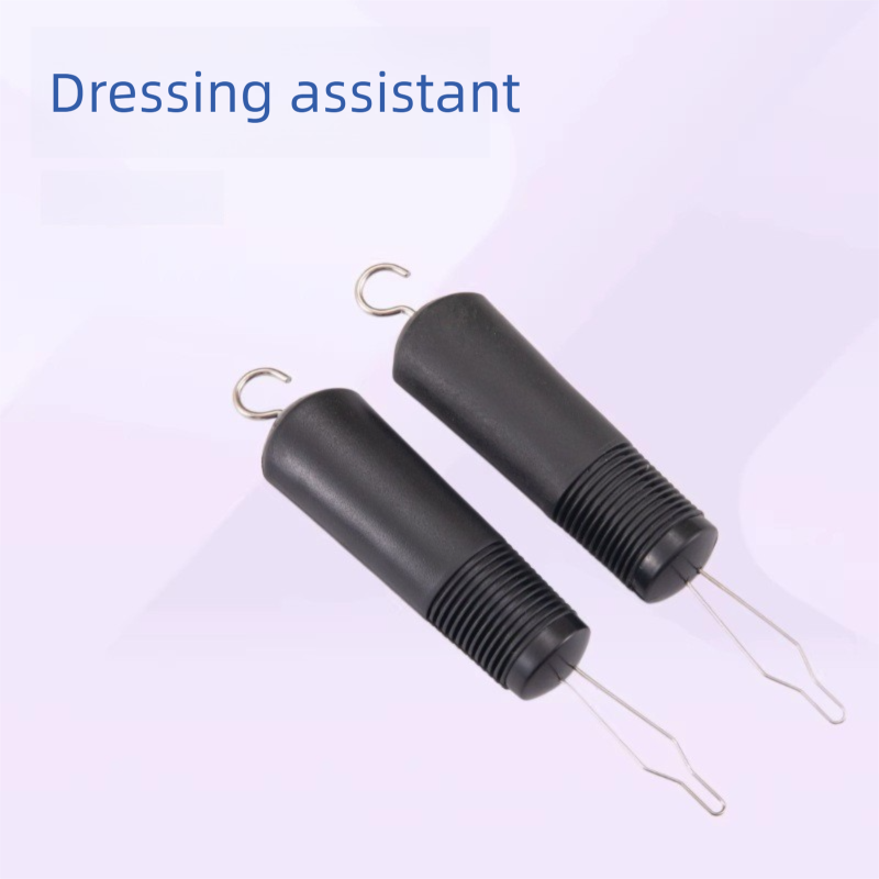 2-Pack Black Dressing Aid - Button & Zipper Assistant for Elderly
