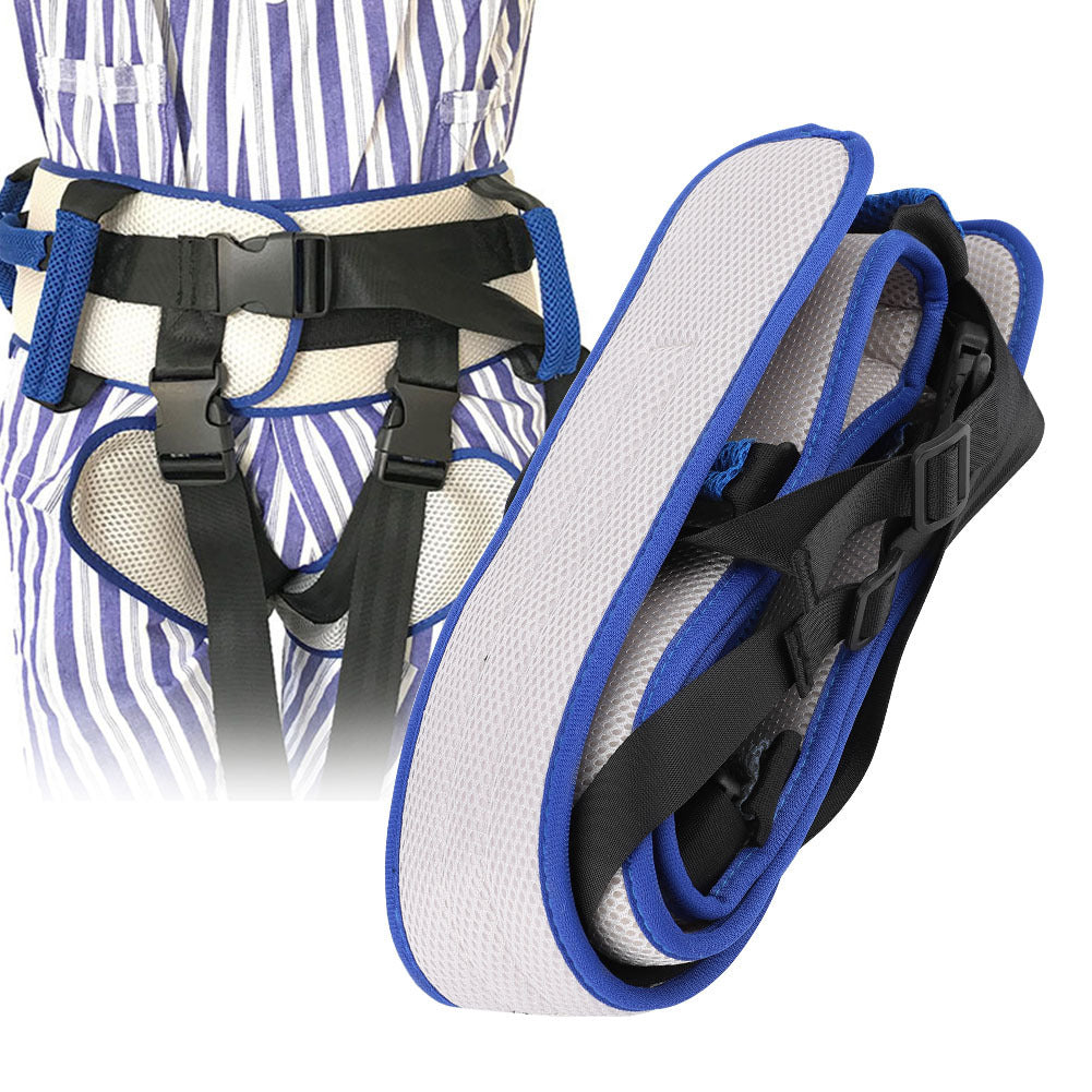 Size S Blue Rehab Waist Belt - Gait & Transfer Aid for Elderly & Post-Stroke