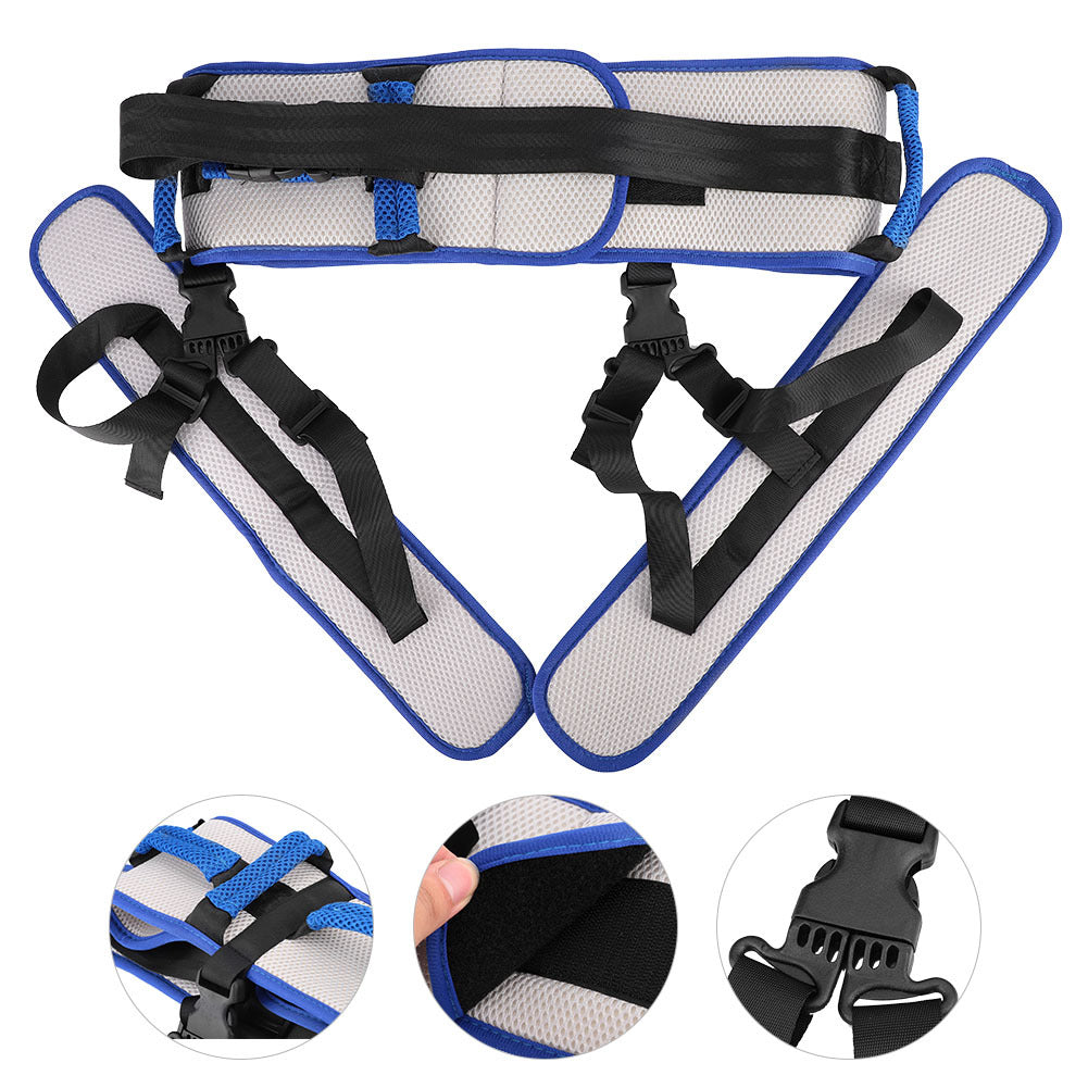 Size S Blue Rehab Waist Belt - Gait & Transfer Aid for Elderly & Post-Stroke