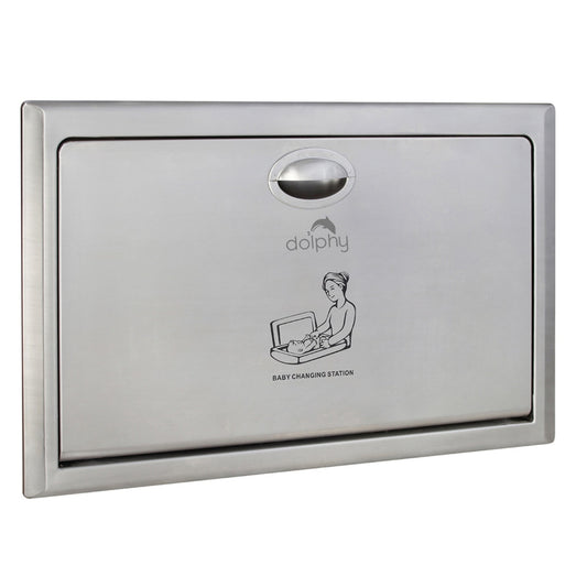 Commercial Recessed Baby Change Station Heavy Duty Stainless Steel