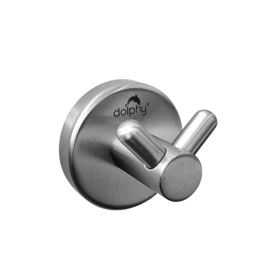 Double Robe Hook Concealed Fix Brushed Finish Bathroom