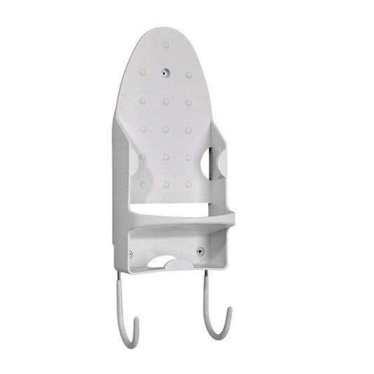 Wall Mounted Ironing Board & Iron Holder - White