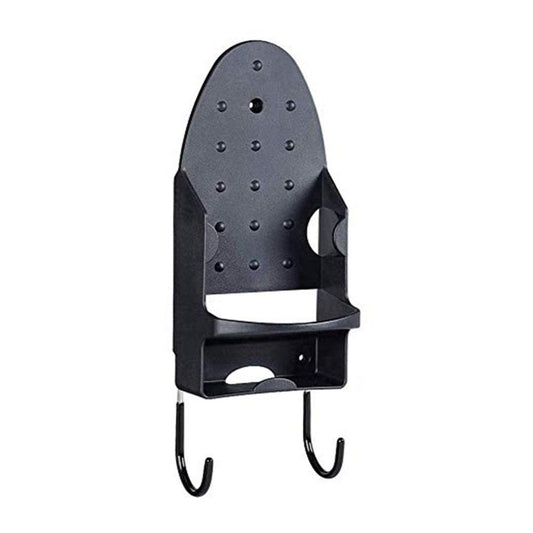 Wall Mounted Ironing Board & Iron Holder - Black