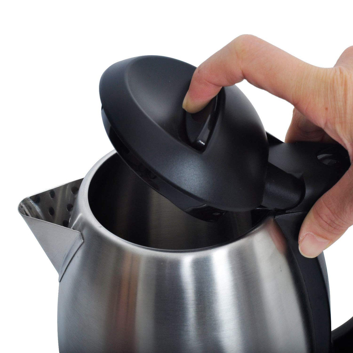 1.2L Stainless Steel Electric Kettle Hotel & Home Use - Silver