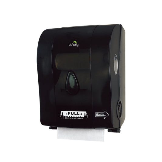 Semi-Autocut Paper Towel Dispenser Commercial Washroom - Black