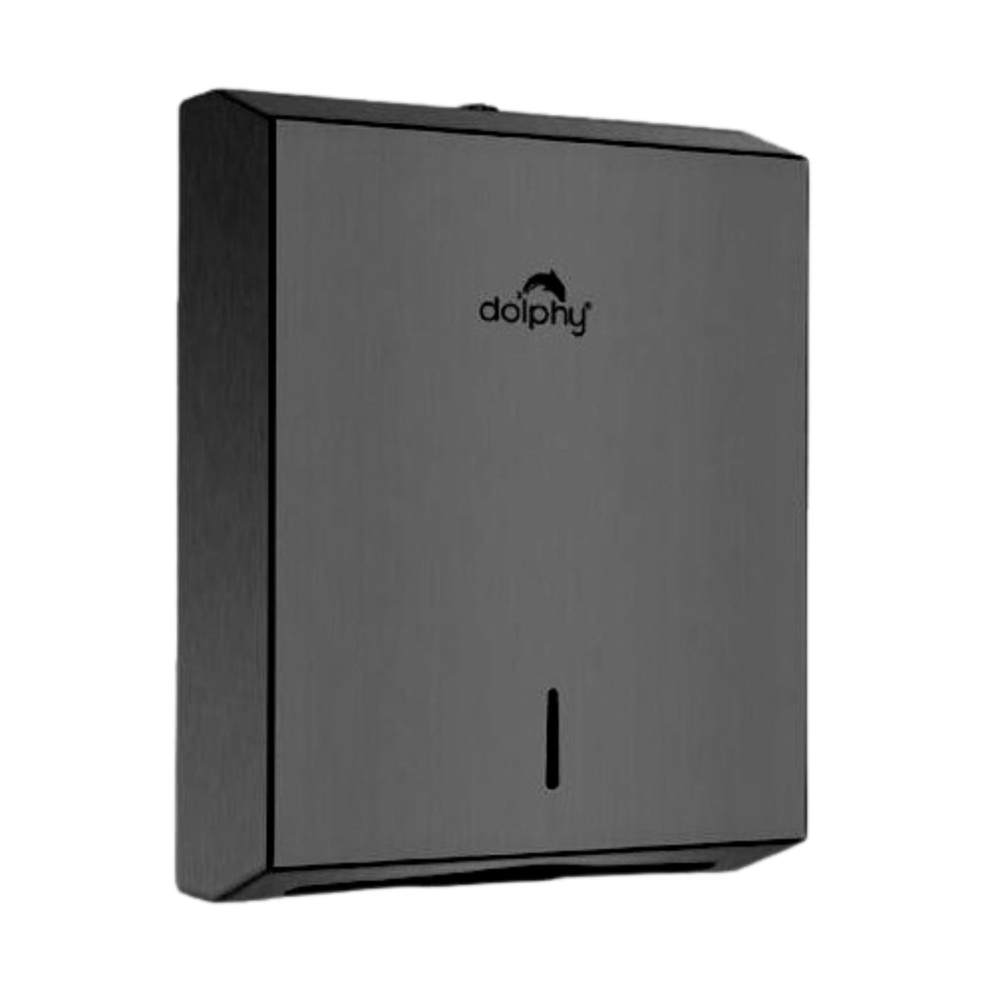 Stainless Steel Slimline Paper Towel Dispenser - Black