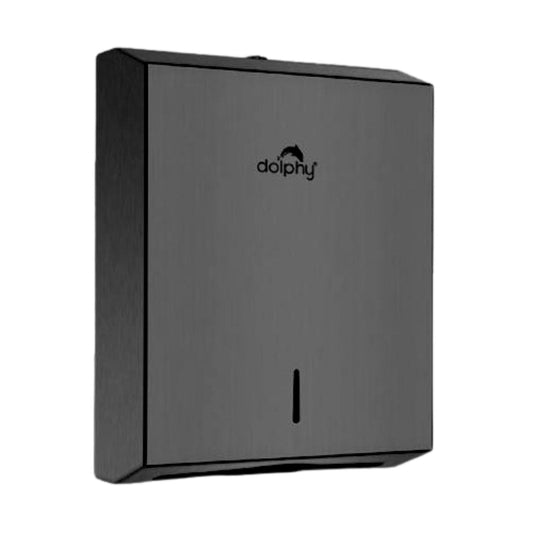 Stainless Steel Slimline Paper Towel Dispenser - Black