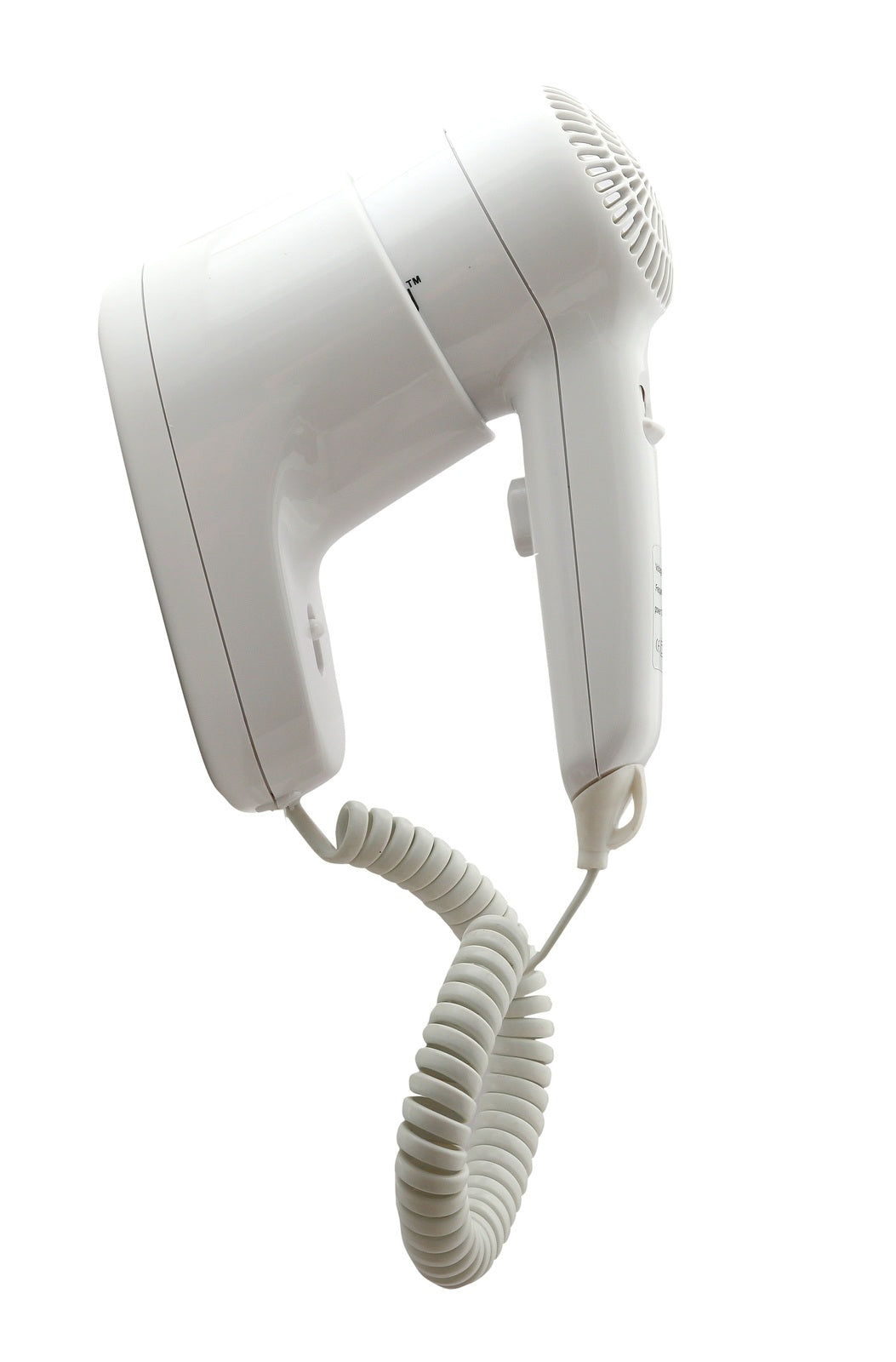 Wall Mount Hair Dryer 1200W Commercial Hotel Bathroom - White