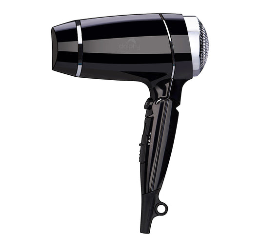 Commercial Foldable Hair Dryer 1875W Hotel Bathroom - Black