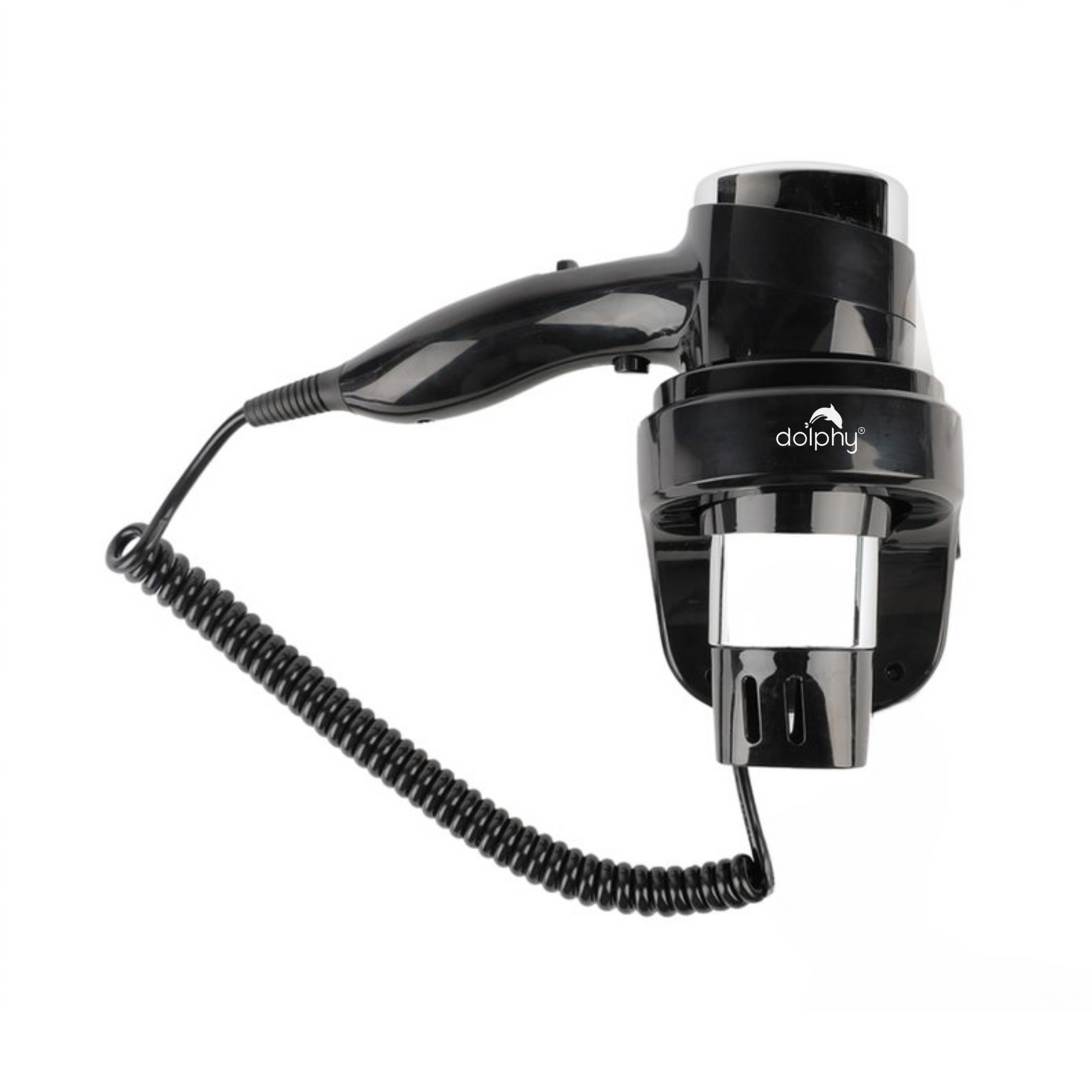 Commercial Wall Mount Hair Dryer 1600-1875W Hotel Bathroom - Black