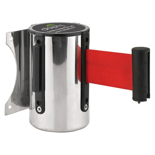Wall Mounted Retractable Queue Barrier Belt – Crowd Control