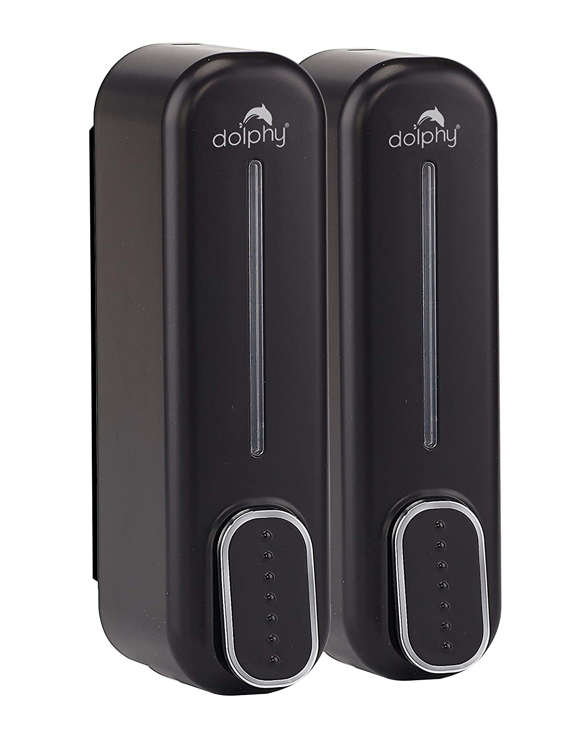 Manual Dual Soap & Shampoo Dispenser 2x300ml - Black