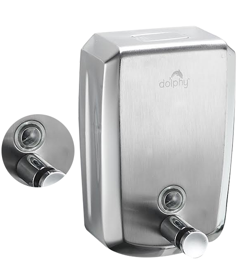 Stainless Steel Liquid Soap Dispenser 1000ml Wall Mount Bathroom