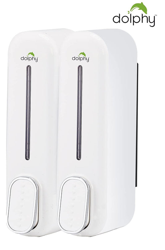 Manual Dual Soap & Shampoo Dispenser 2x300ml - White