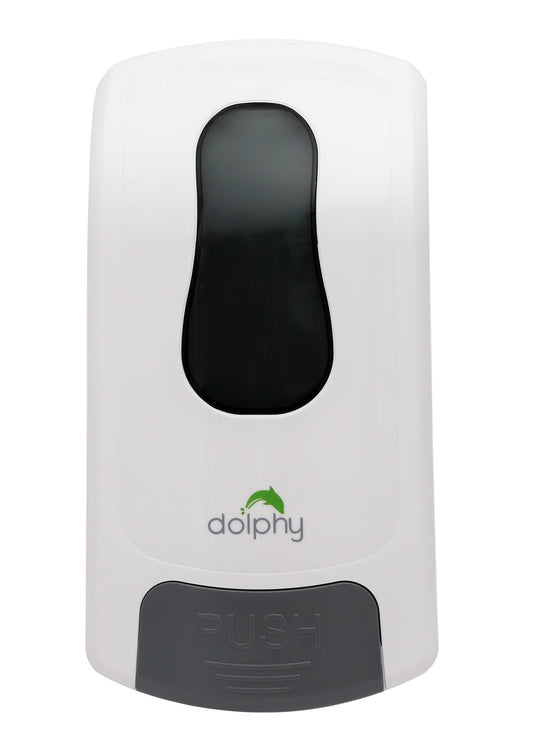 Manual Soap & Sanitiser Dispenser 1000ml Refillable - White