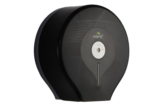 Jumbo Toilet Roll Dispenser Lockable Commercial - Black