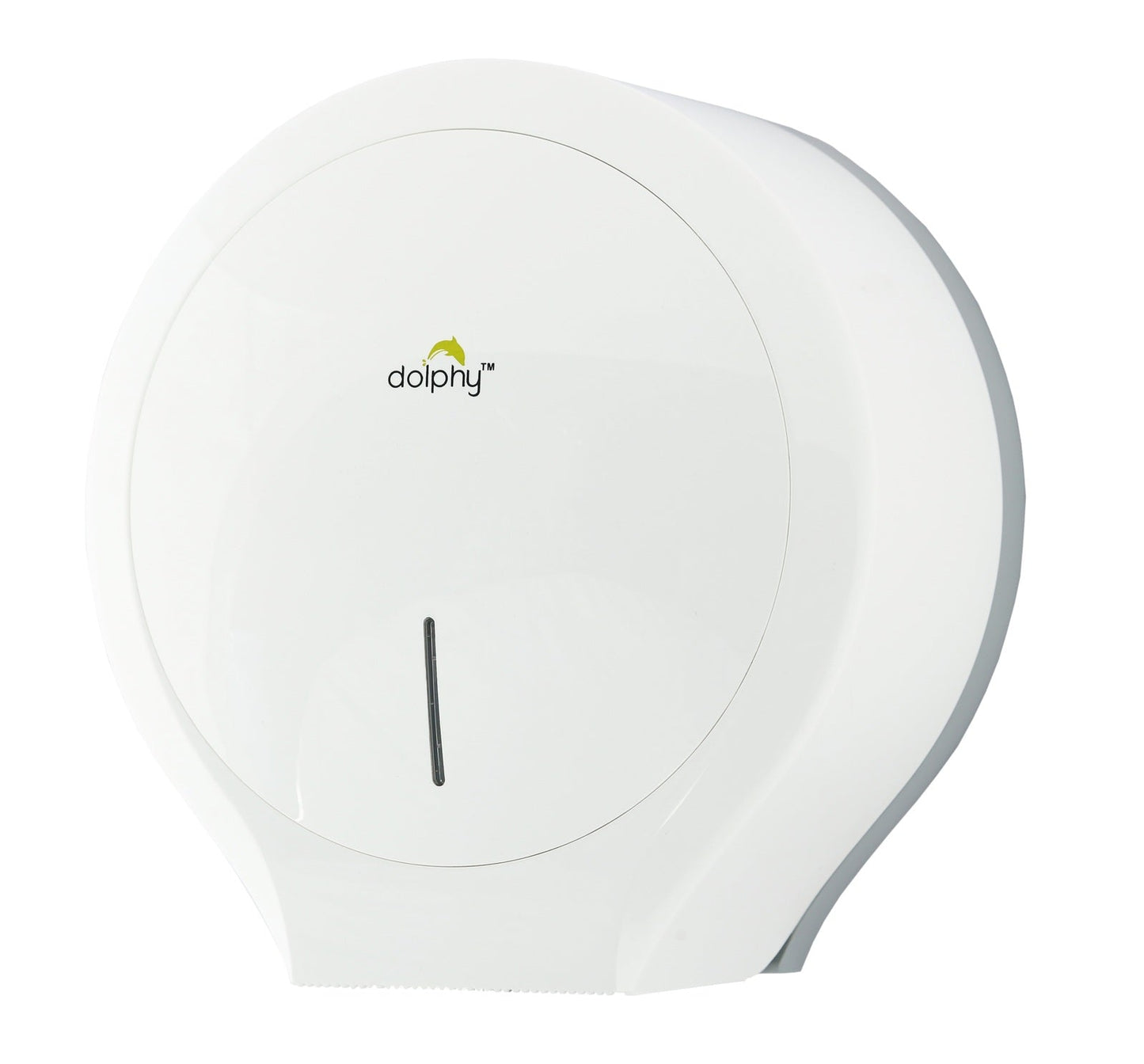 Classic Jumbo Toilet Paper Roll Dispenser Lockable - White
