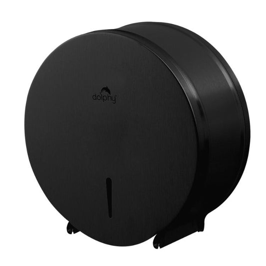 Stainless Steel Jumbo Toilet Roll Dispenser Commercial - Black