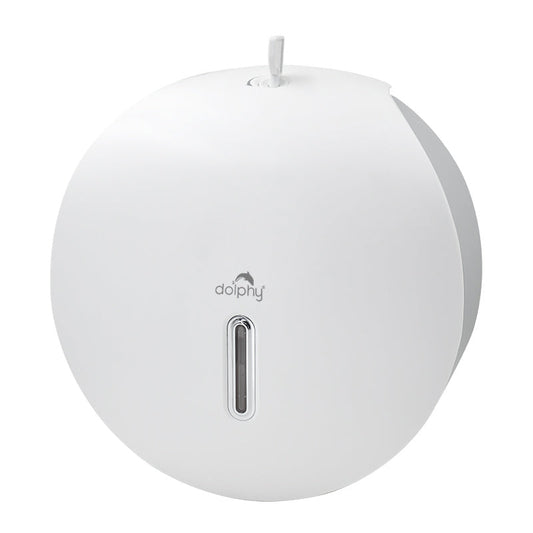 Plaza Jumbo Toilet Roll Dispenser Lockable Commercial - White