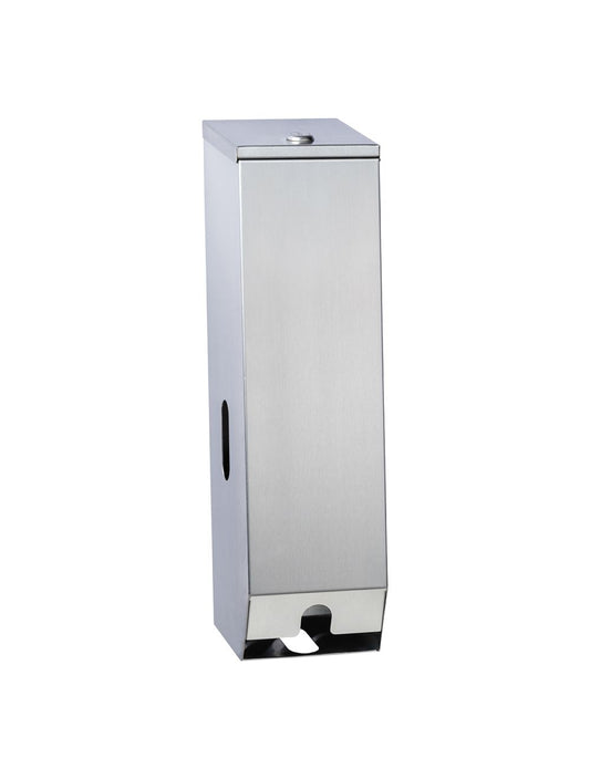 Double Toilet Roll Dispenser Commercial Washroom - Silver